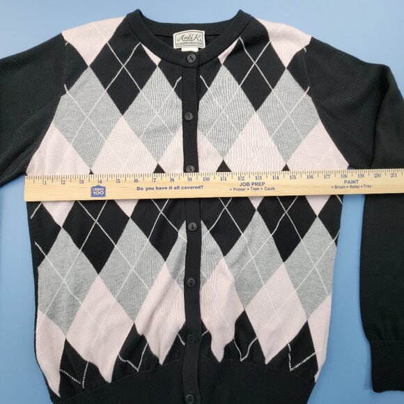 Ardi K Cardigan Sweater | Women’s Medium | Multicolor V-Neck | Designer Style - Picture 5 of 12